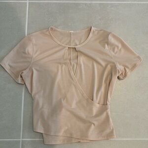 Lululemon crop shirt - wrap front